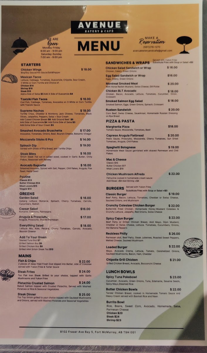 Avenue Eatery & Cafe Menu - Image 5