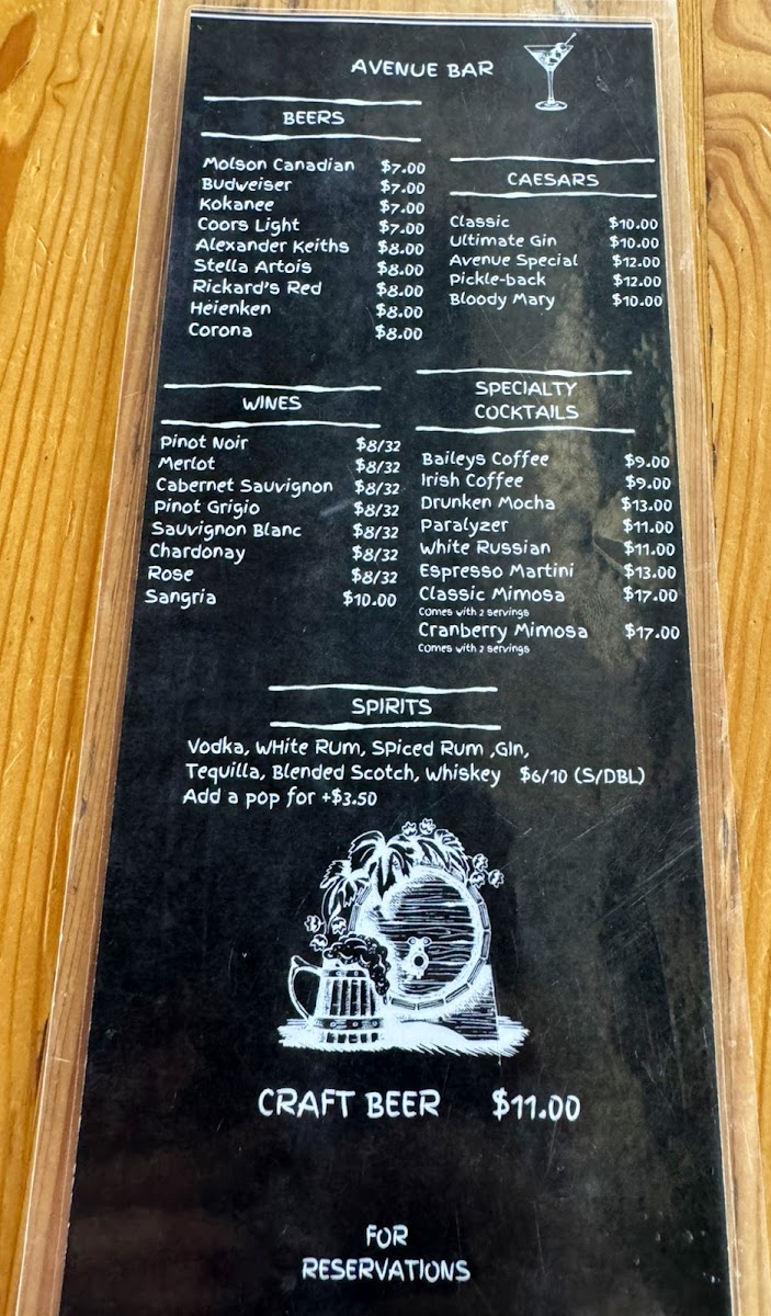 Avenue Eatery & Cafe Menu - Image 6